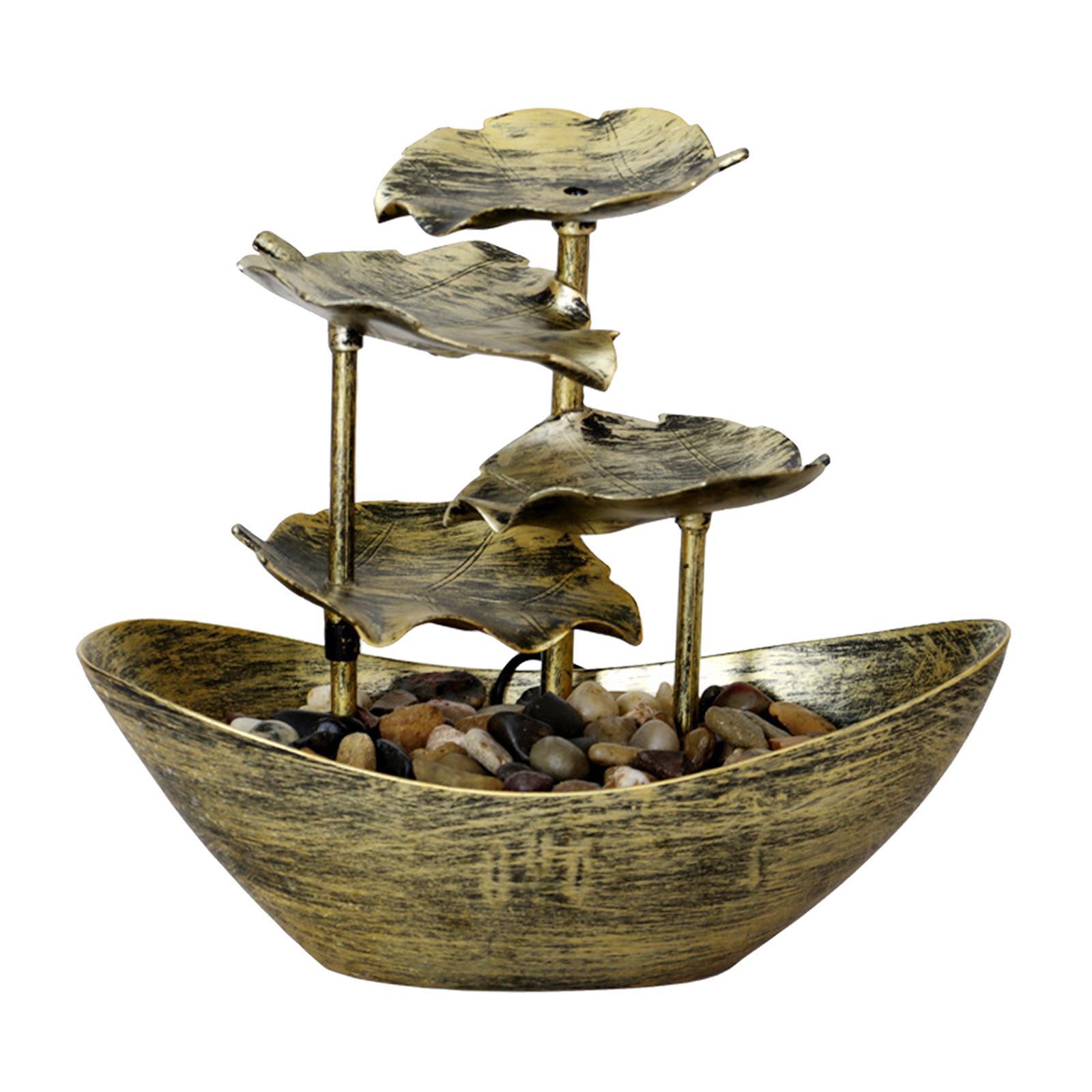 Relaxation Indoor Tabletop Fountain LED Light for Garden Desktop Decoration