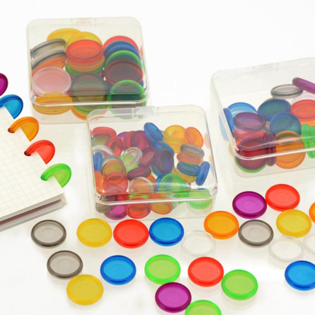 Pack Of 30 Plastic Discs Binding Holder DIY Buckle Notebook Stationery Accs