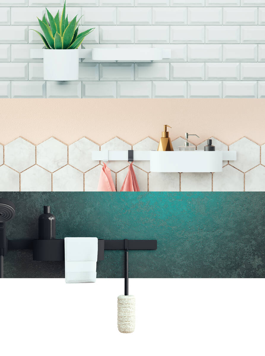 Móc treo khăn đôi HANSGROHE WallStoris 27929 - Hàng nhập khẩu