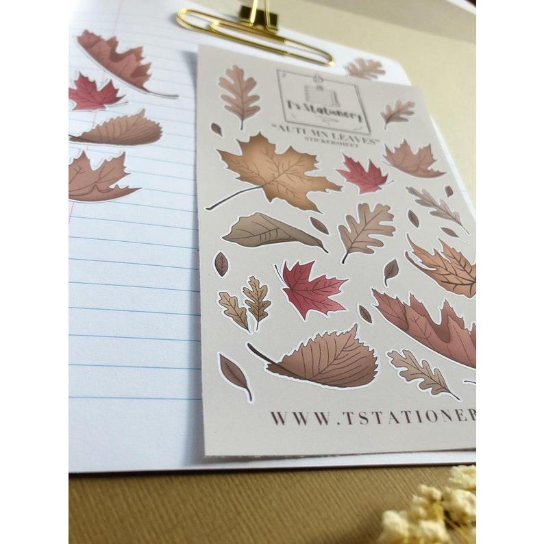 Sticker sheet autumn leaves - chuyên dán, trang trí sổ nhật kí, sổ tay | Bullet journal sticker - stc014