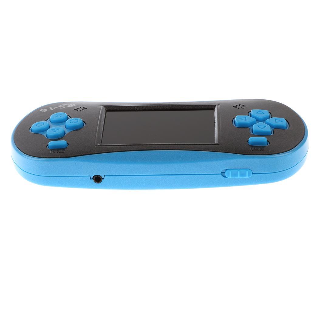 2 Pieces RS-16 2.5'' LCD 260 Games Handheld Video Game Console Player with AV Cable for Kids Birthday Christmas Gift Blue+Green