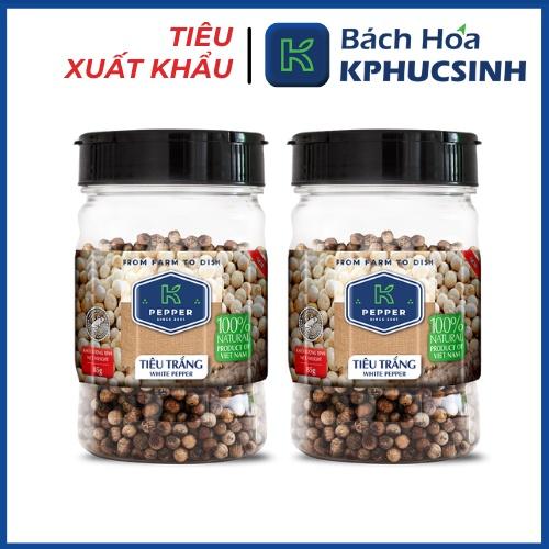 Tiêu trắng hạt K Pepper hũ 85g Kphucsinh