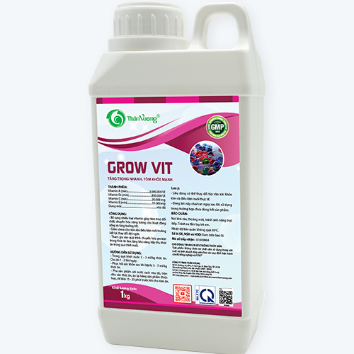 Dinh dưỡng đậm đặc cho tôm cá GROW VIT