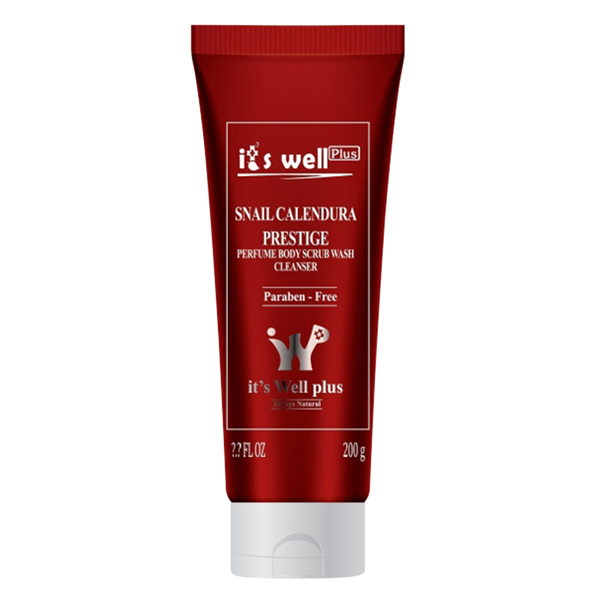 Sữa Tắm Tẩy Tế Bào Chết It's Well Plus Snail Calendula Prestige Body Scrub Wash Cleanser 200ml CPBS