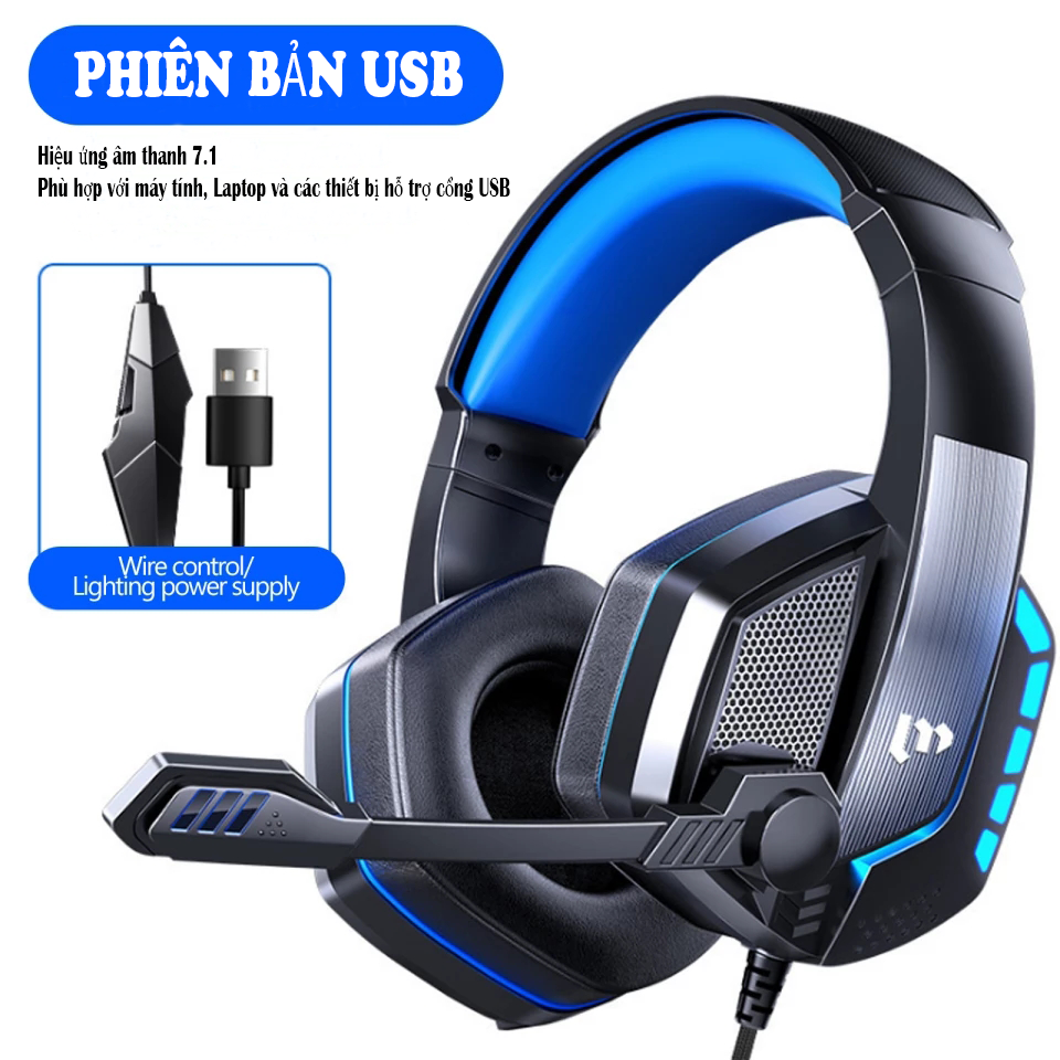 MC GH152 - Tai nghe gaming chuyên nghiệp có dây, có micrô cho máy tính PS4 PS5 Xbox One, Âm thanh nổi