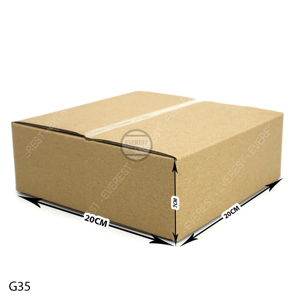 Combo 100 thùng G35 20x20x7 giấy carton gói hàng Everest