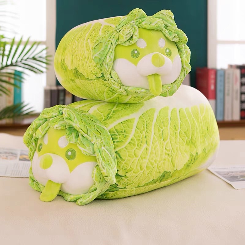 Gấu bông chó shiba bắp cải Vegetable Fairy – Quà tặng thú nhồi bông siêu dễ thương – Nhiều size 30 - 40 - 50 - 65 cm – Gối ôm cho bé