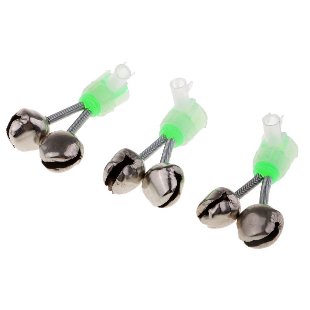 20pcs Night Fishing Rod Bite Alarm Bells Fish Sensor Bells Rod Tip Alarms