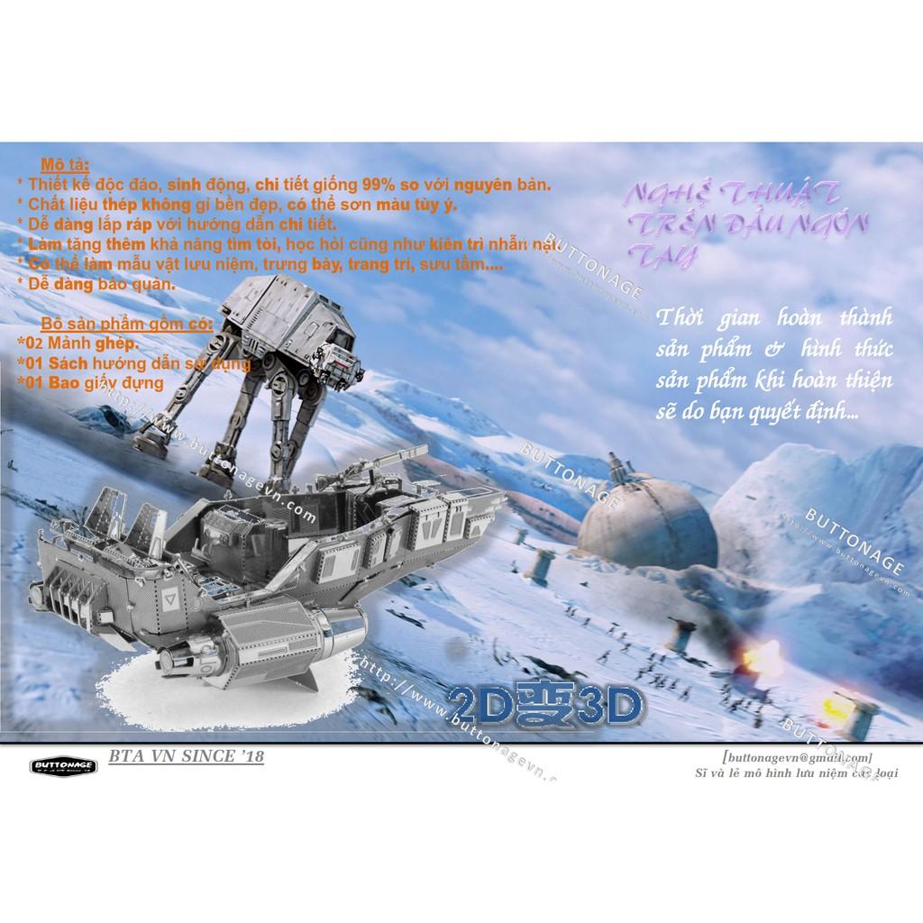 Mô Hình Lắp Ráp 3d Tàu Đệm Vũ Trang Hạng Nhẹ LIUV-Snowspeeder
