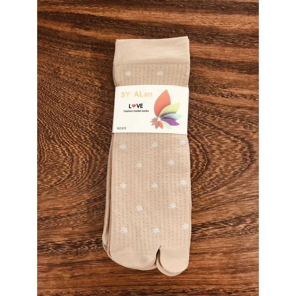 Combo 5 hoặc 10 đôi vớ da nữ họa tiết bông nhiều màu lựa chọn thun dày cotton 100% co giãn tốt thương hiệu ALAN
