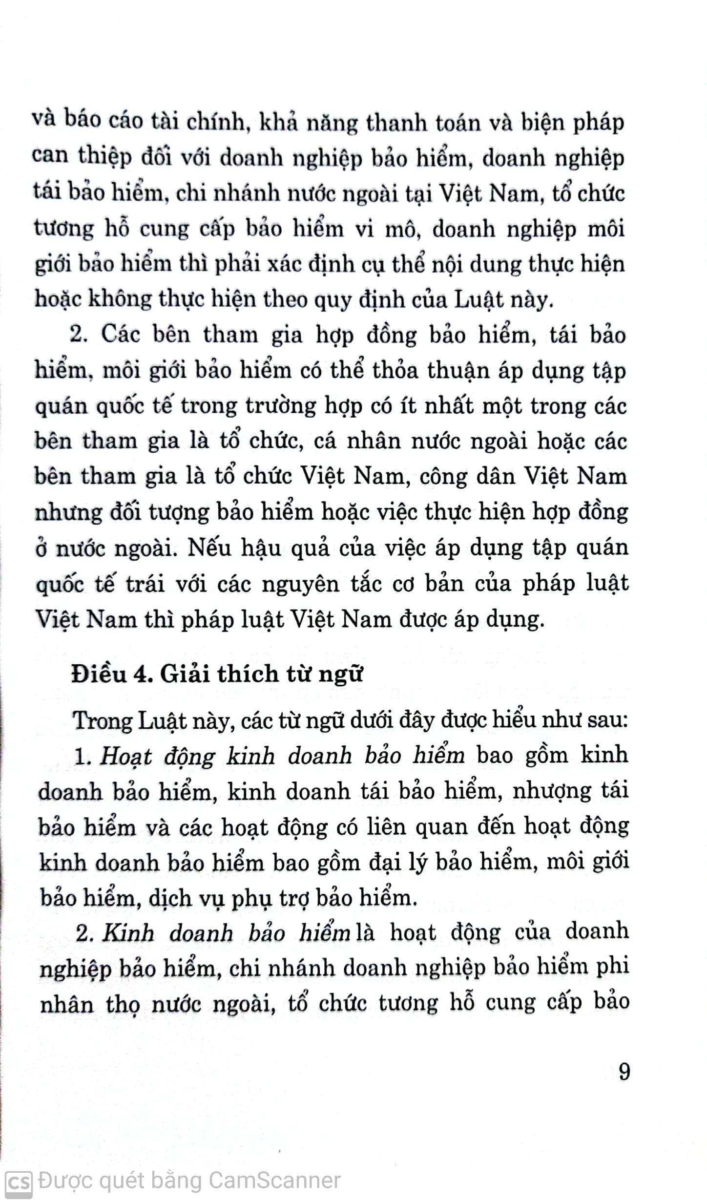 Luật Kinh doanh bảo hiểm