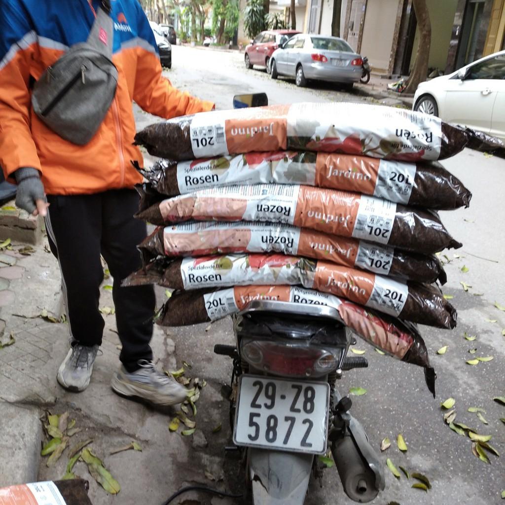 5 bao Đất trồng hoa hồng Jardino Rose nhập khẩu Hà Lan 20L