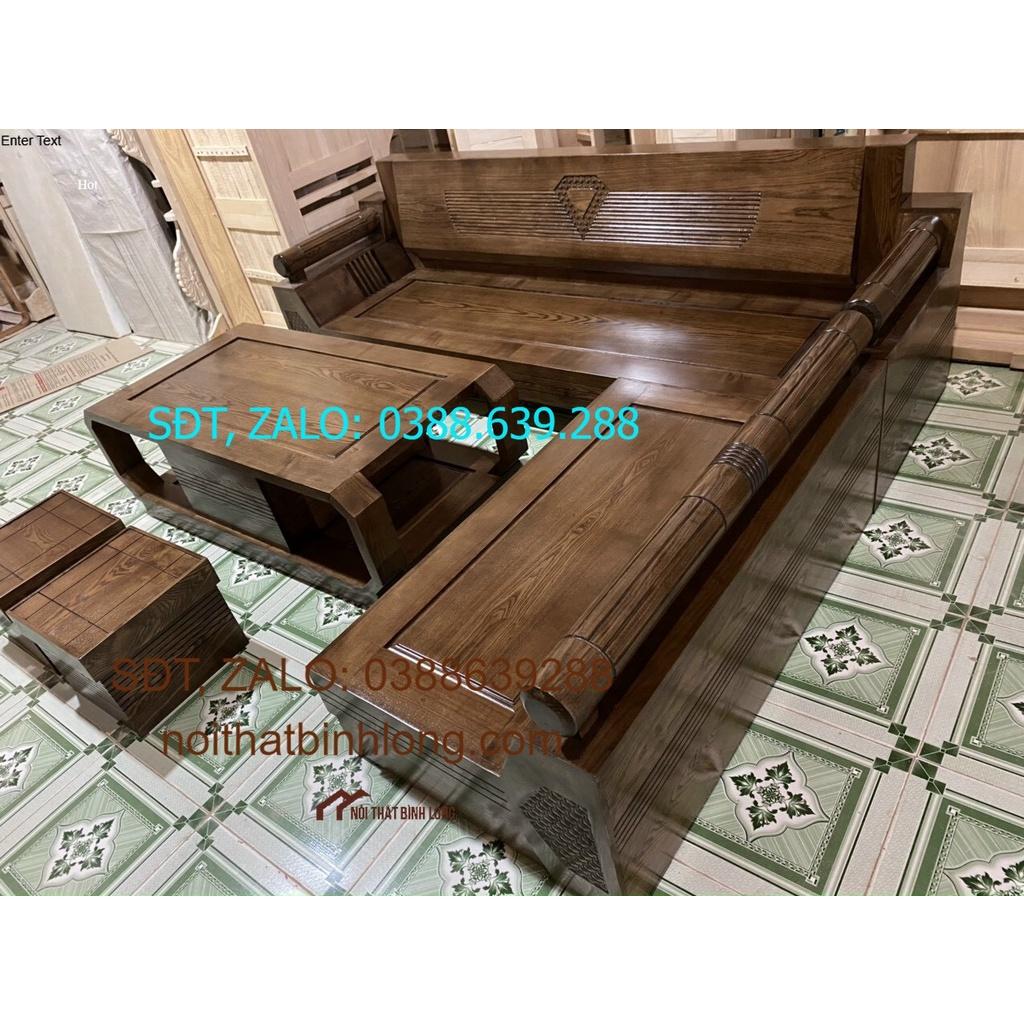 Bộ bàn ghế gỗ sồi xám
