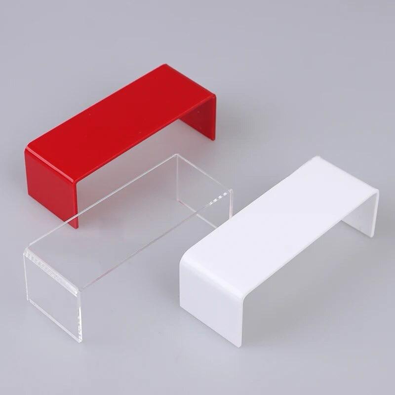 Acrylic Kệ mica chữ U dày 3mm, trưng bày sản phẩm, giày, túi xách, mô hình, trang sức, nhiều màu sắc . - 26x8x12cm (dày 3mm)