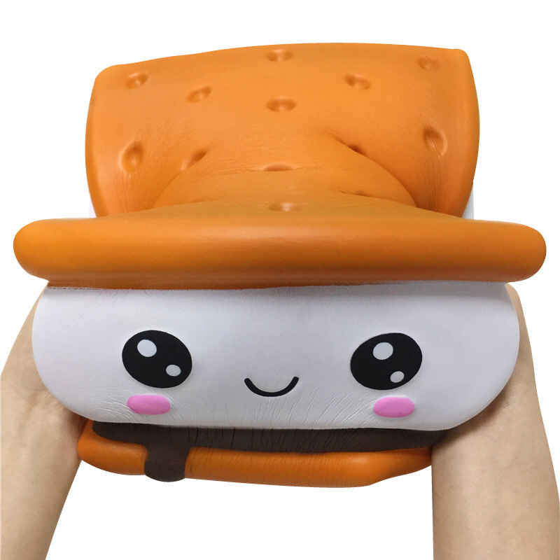 Đồ Chơi Squishy Bánh Quy Kẹp Khổng Lồ Kích Thước 20cm Chậm Tăng Tặng Kèm Bao Bì