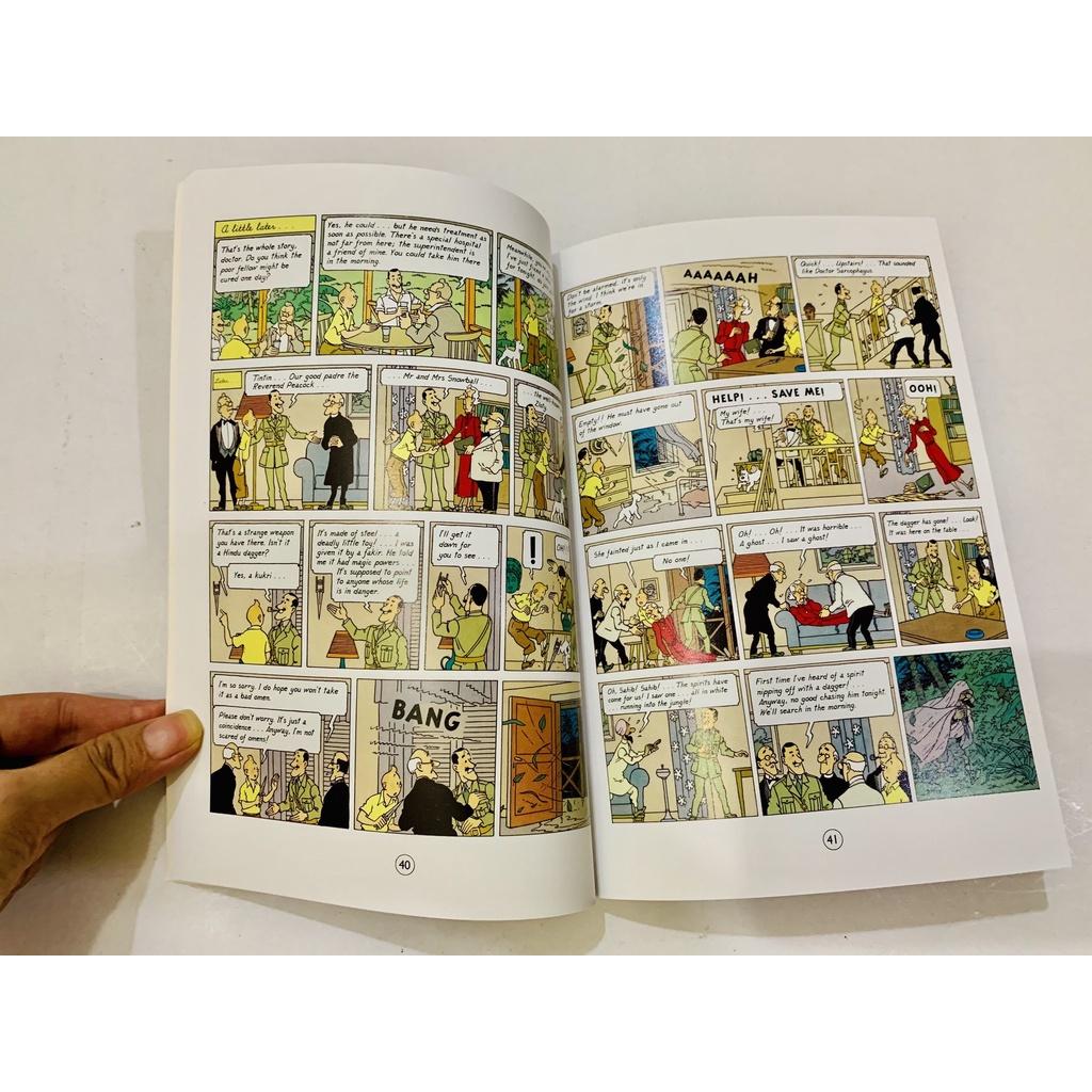 Tintin 8q nhập màu bìa cứng box set