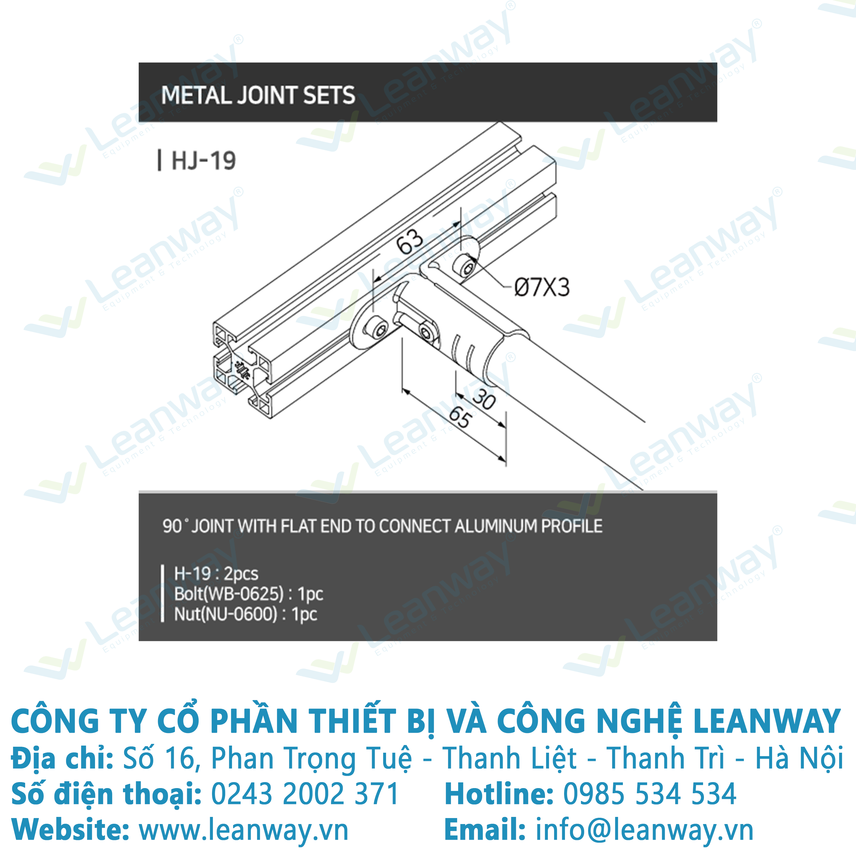 Khớp nối HJ-19_Logiform Hàn Quốc