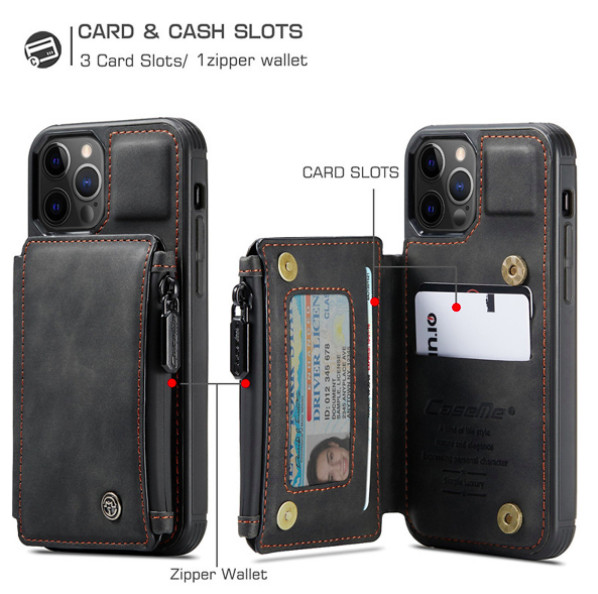 Ốp Lưng Da Bò Thật Chính Hãng CaseMe Kèm Ví Chống Sốc Cho iPhone 11 Pro - Hàng Chính  Hãng