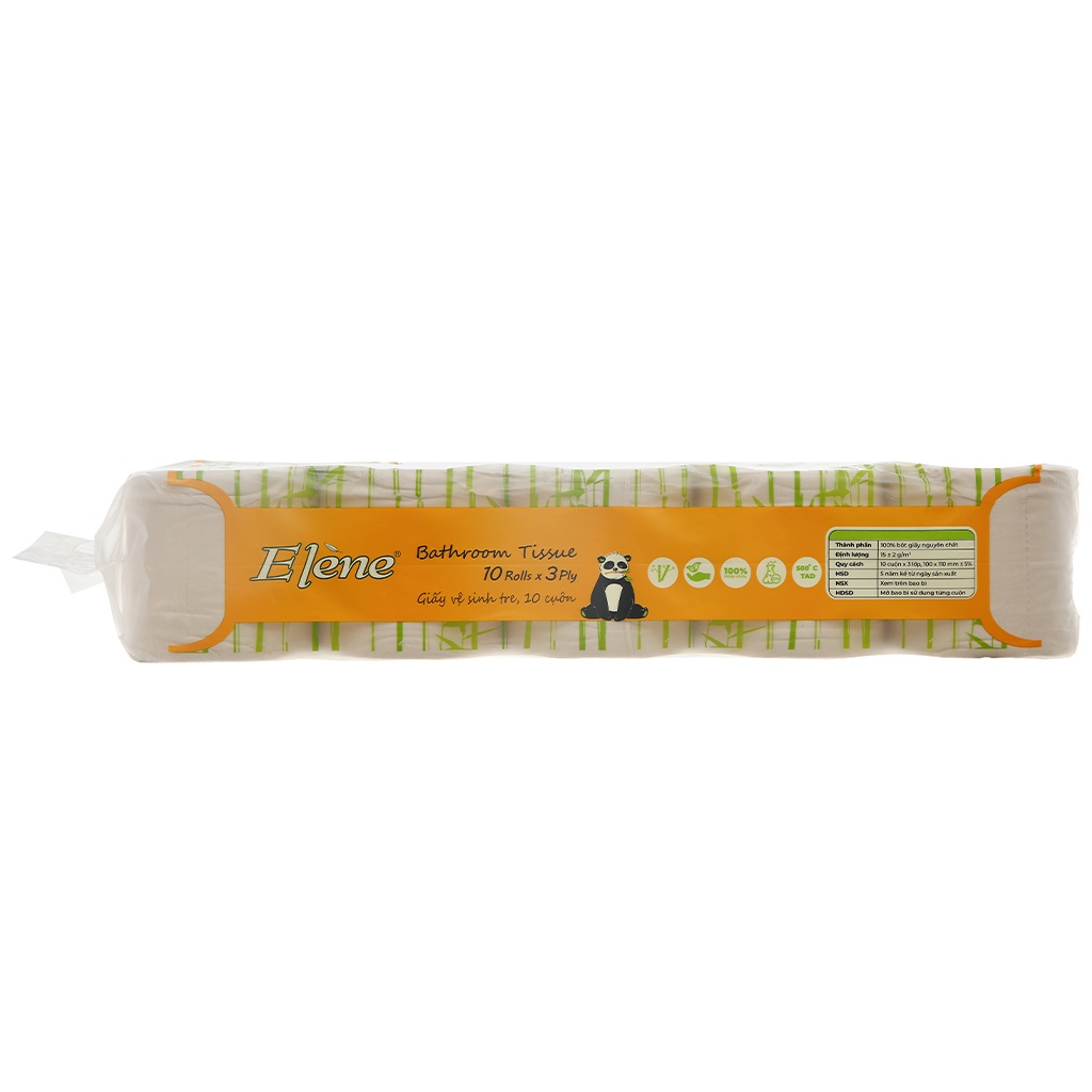 Giấy Vệ Sinh Elène Tre 10 Cuộn 3 Lớp Cao Cấp