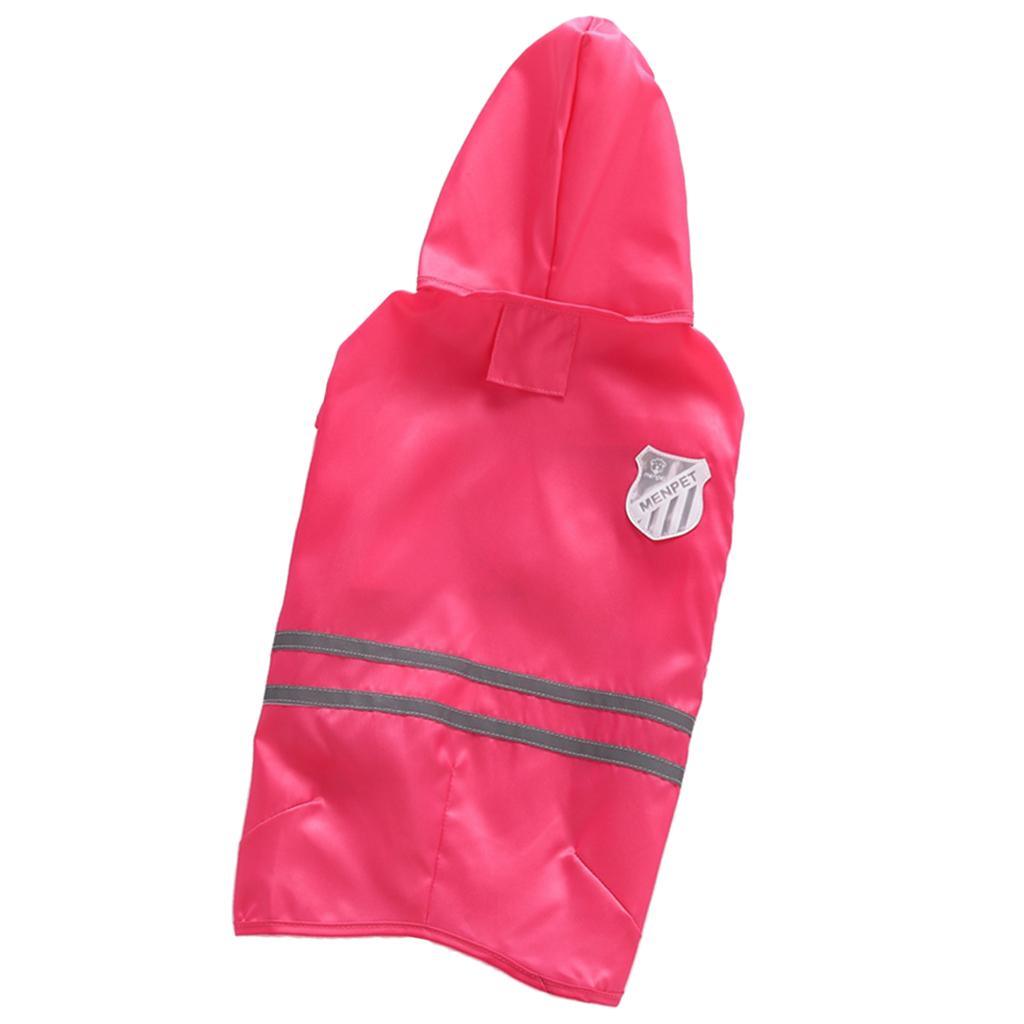 Dog Cat Raincoat Waterproof - Pet Puppy Outdoor Hooded Rain Coat Jacket Clothes Reflective
