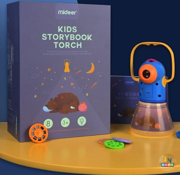 Đồ Chơi Đèn Pin Kể Chuyện MIDEER Phiên Bản Mới 11 Truyện CT7027 - Mideer StoryBook Torch