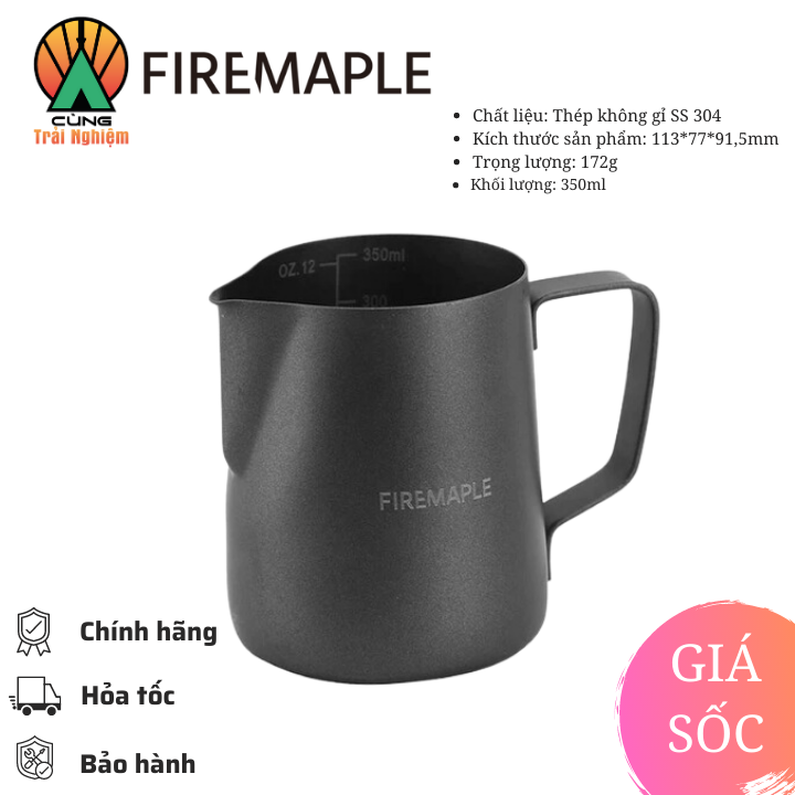 Cốc tạo bọt cà phê/sữa 350ml của FireMaple