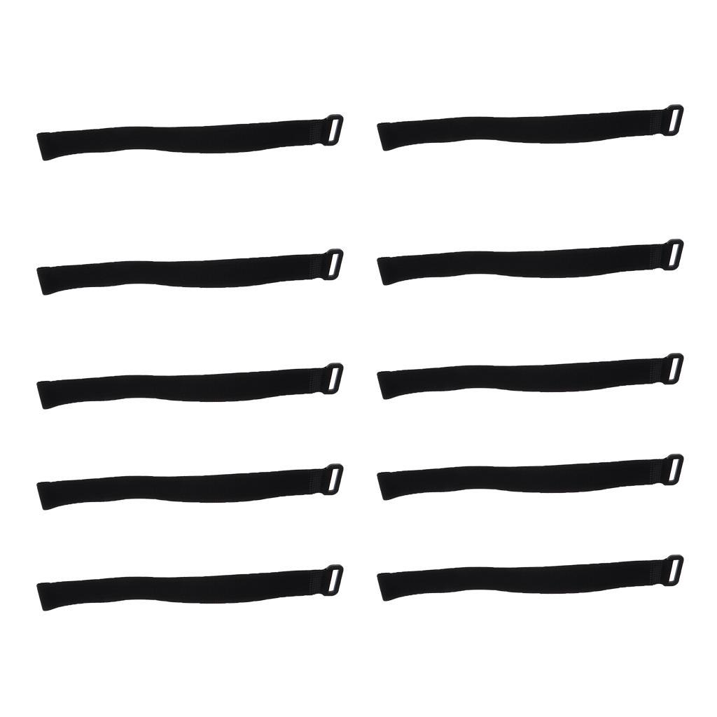 20 Pcs Backpack Luggage Straps Cable Ties Fastener Hook And Loop