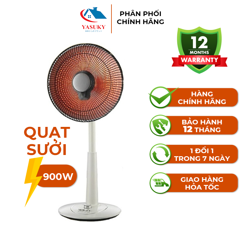 Quạt Sưởi Nón Carbon YASUKY YK-350 - Hàng Chính Hãng