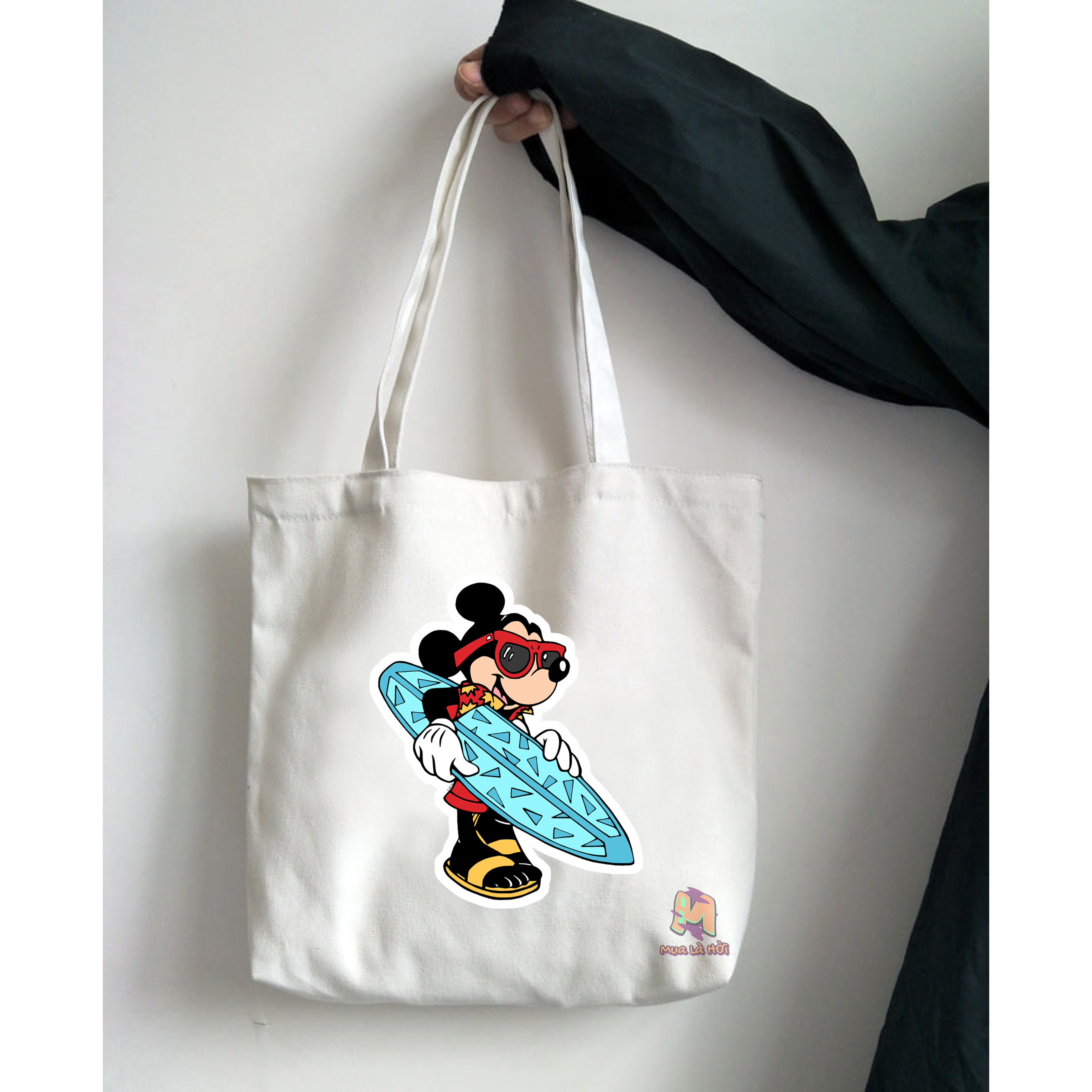 Túi Tote in hình chủ đề Chuột Mickey &amp; Chuột Minnie