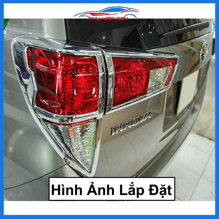 Ốp viền đèn pha hậu mạ crom Innova 2012-2015, 2017-2018-2019-2020-2021 chống trầy trang trí bảo vệ xe