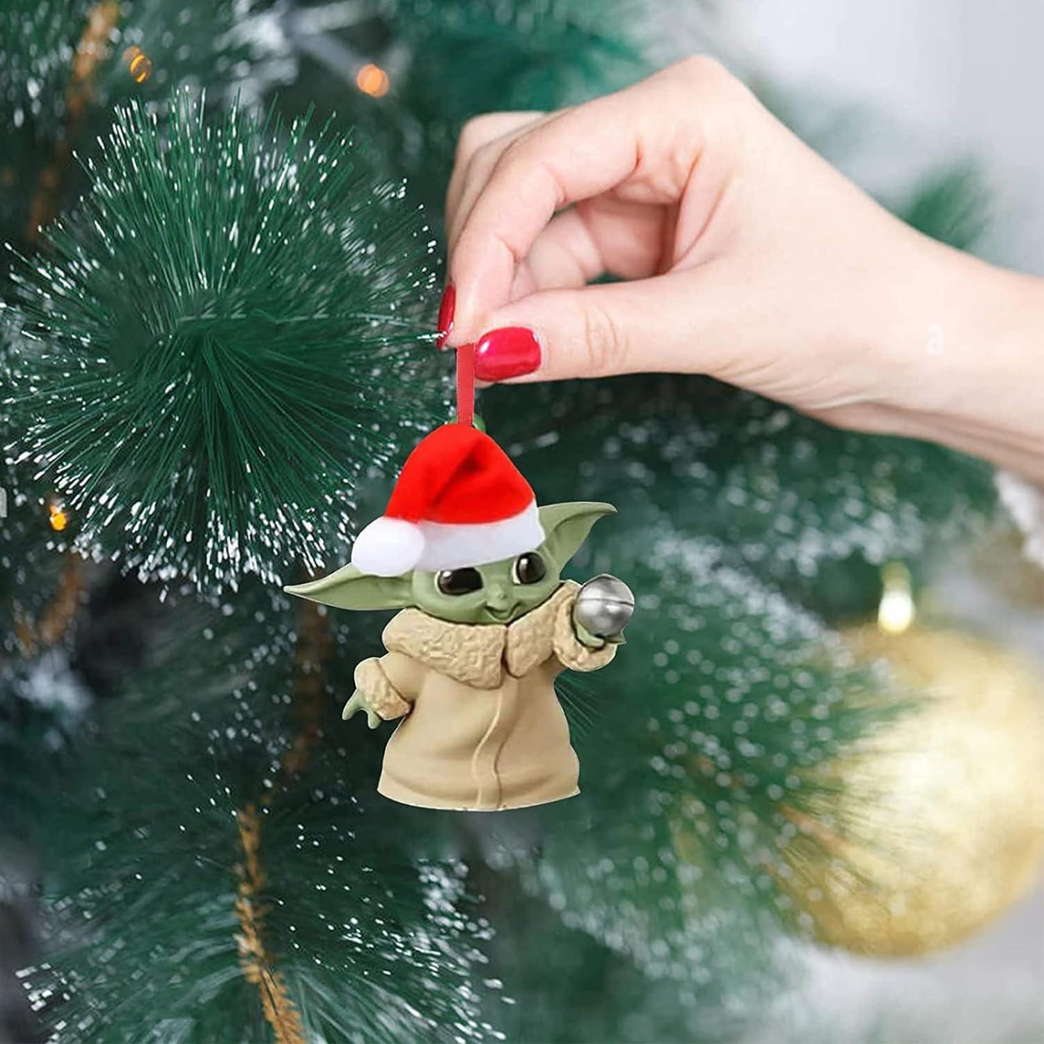 Mặt dây chuyền búp bê hoạt hình dễ thương, treo đồ trang trí Giáng sinh bằng gỗ