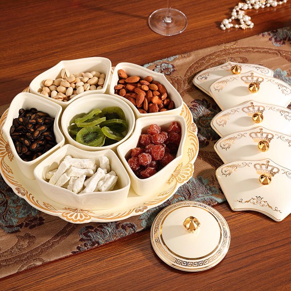 Khay mứt sứ cao cấp Royal sang trọng
