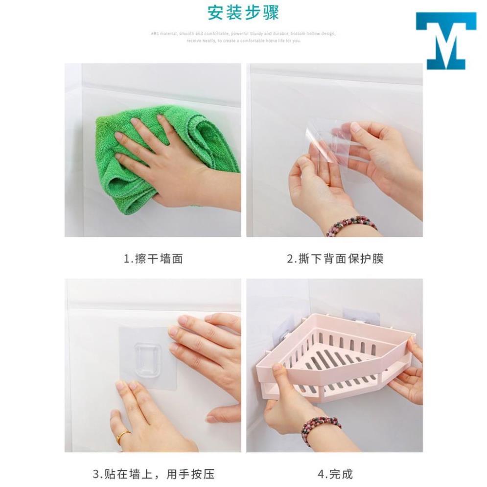 Kệ Tam Giác Dán Góc Tường Tiện Lợi