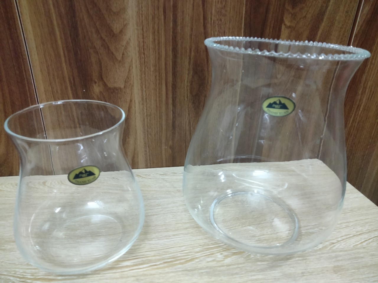 Bình thủy tinh cắm hóa độc lạ hình trụ size to