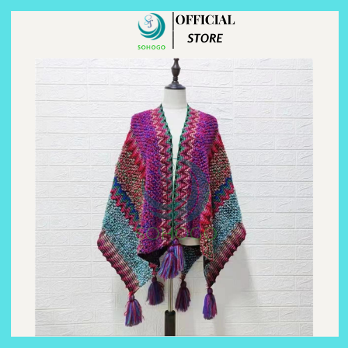 Áo Choàng Cardigan Dệt Kim Phối Bóng Lông Màu Sắc Thời Trang Xuân Thu Xinh Xắn Cho Nữ Nhiều Màu Sắc Phong Cách Tua Rua Mới