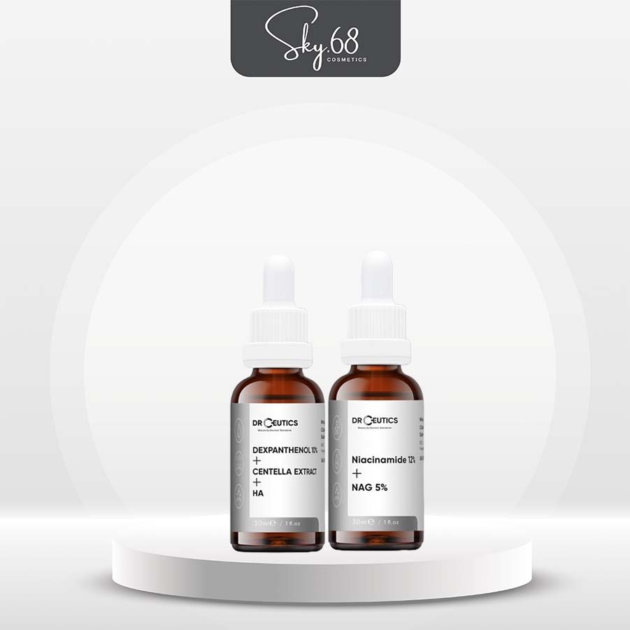 Combo 2 Sản Phẩm Giúp Cấp Ẩm Và Làm Sáng Da DrCeutics (B5 10% , Niacinamide )