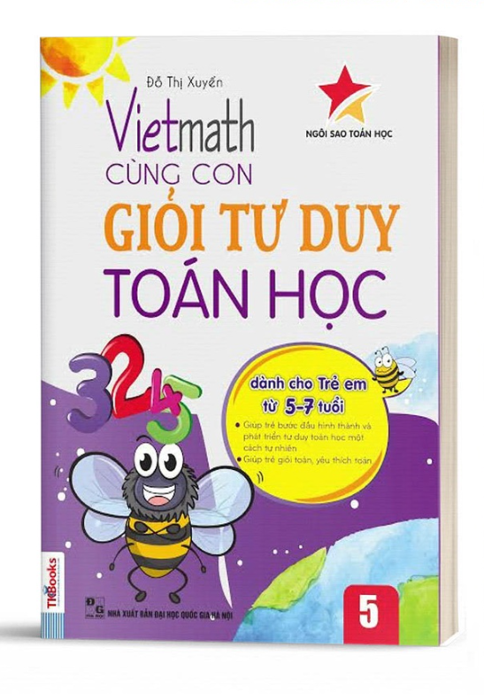 Hình ảnh Vietmath - Cùng con giỏi tư duy toán học 5 (Tái bản 2020) - Bản Quyền