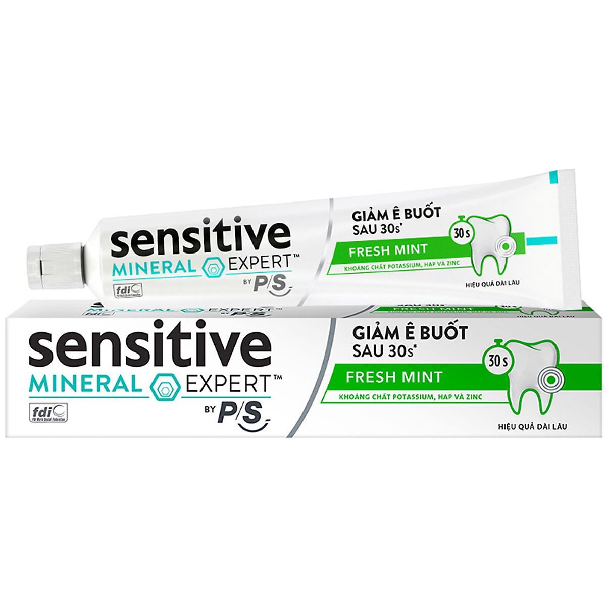 Combo 3 Kem Đánh Răng Sensitive Expert By P/S Fresh Mint Bạc Hà Thơm Mát 100g
