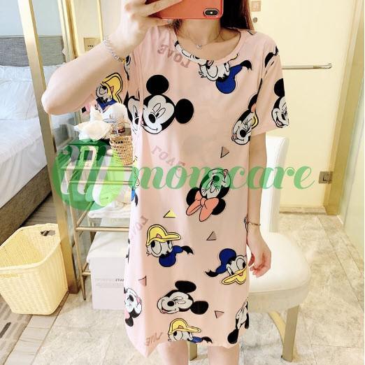 Váy ngủ bầu và sau sinh cho con bú ti SLEEPY - Đồ đầm mặc nhà Cotton cho mẹ thời trang mùa hè Đẹp Giá Rẻ Bigsize 2023