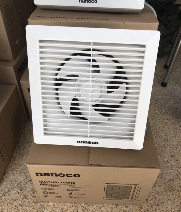 Quạt thông gió gắn tường 1 chiều Nanoco NWV1520 - Hàng chính hãng