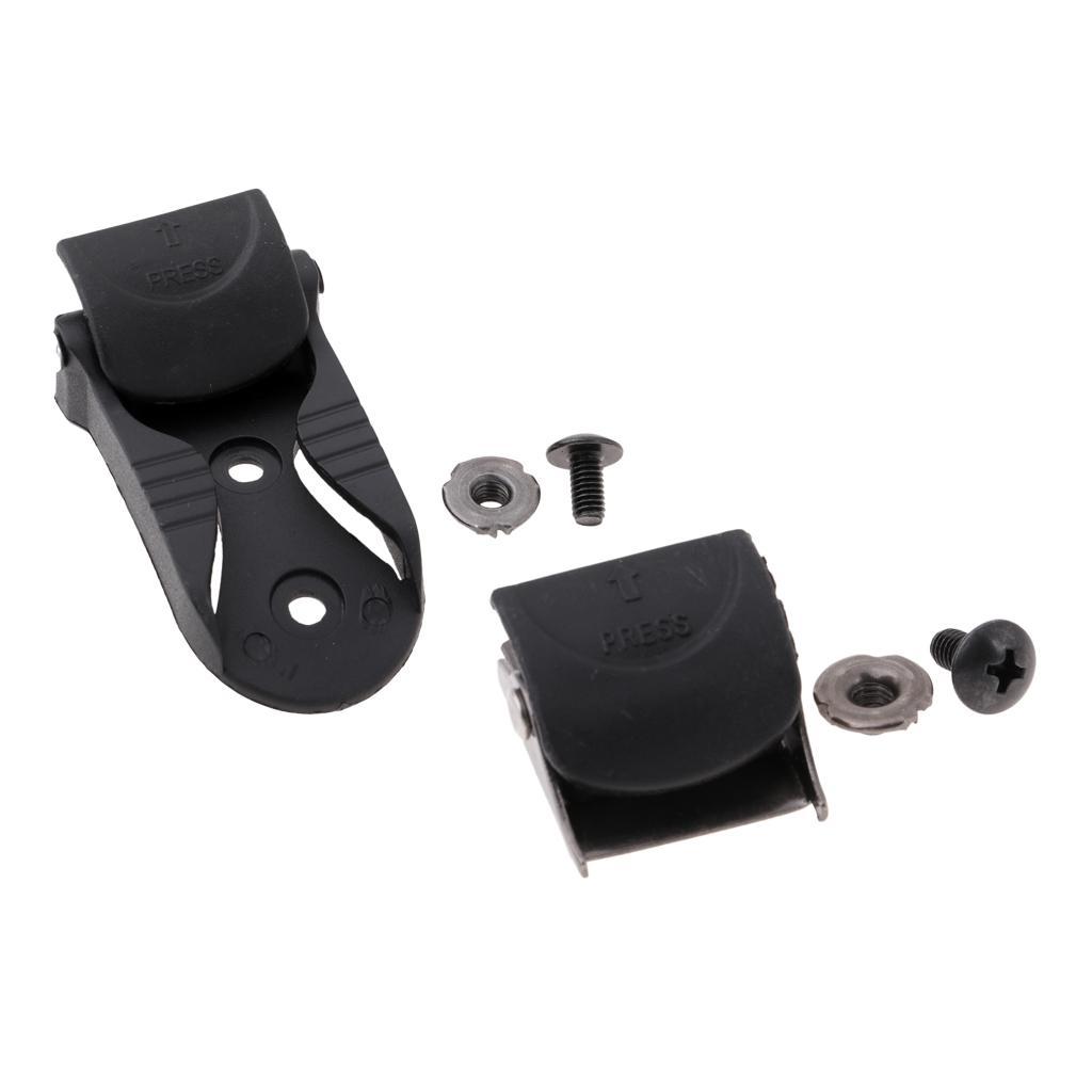 Inline Roller Skating Parts Outdoor Skate Shoes Buckles With Screw And Nut black