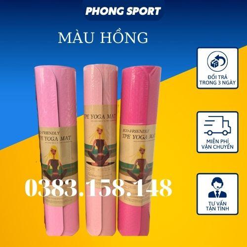 Thảm Tập Yoga 2 Lớp TPE Độ Dày Chuẩn 8mm (KÈM TÚI ĐỰNG), Thảm Tập Gym Chống Trơn Trượt Và Không Thấm Mồ Hôi Cao Cấp p8