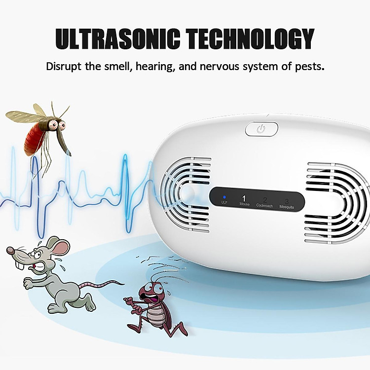 Máy đuổi chuột siêu âm Ultrasonic Pest Repeller Control ULF ML-518