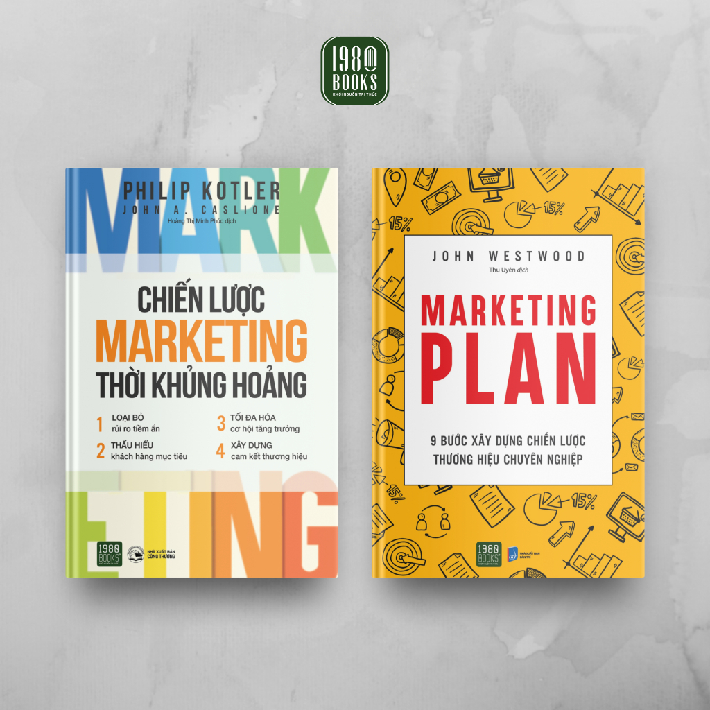 Combo 2 Cuốn Hướng Nghiệp Phát Triển Doanh nghiệp- Chiến Lược Marketing Thời Khủng Hoảng + Marketing Plan