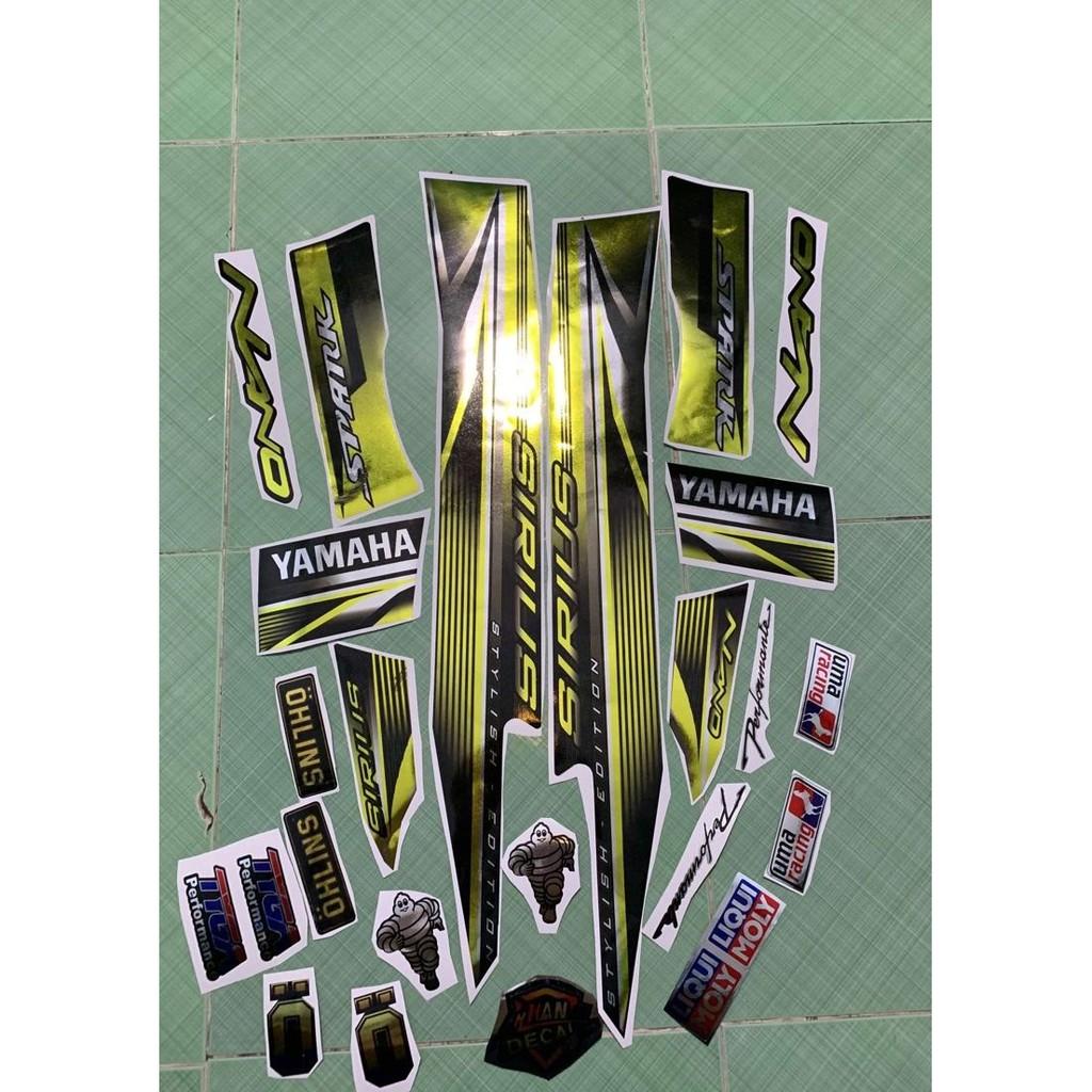 Tem sirius 110 vàng đen 2018 crom