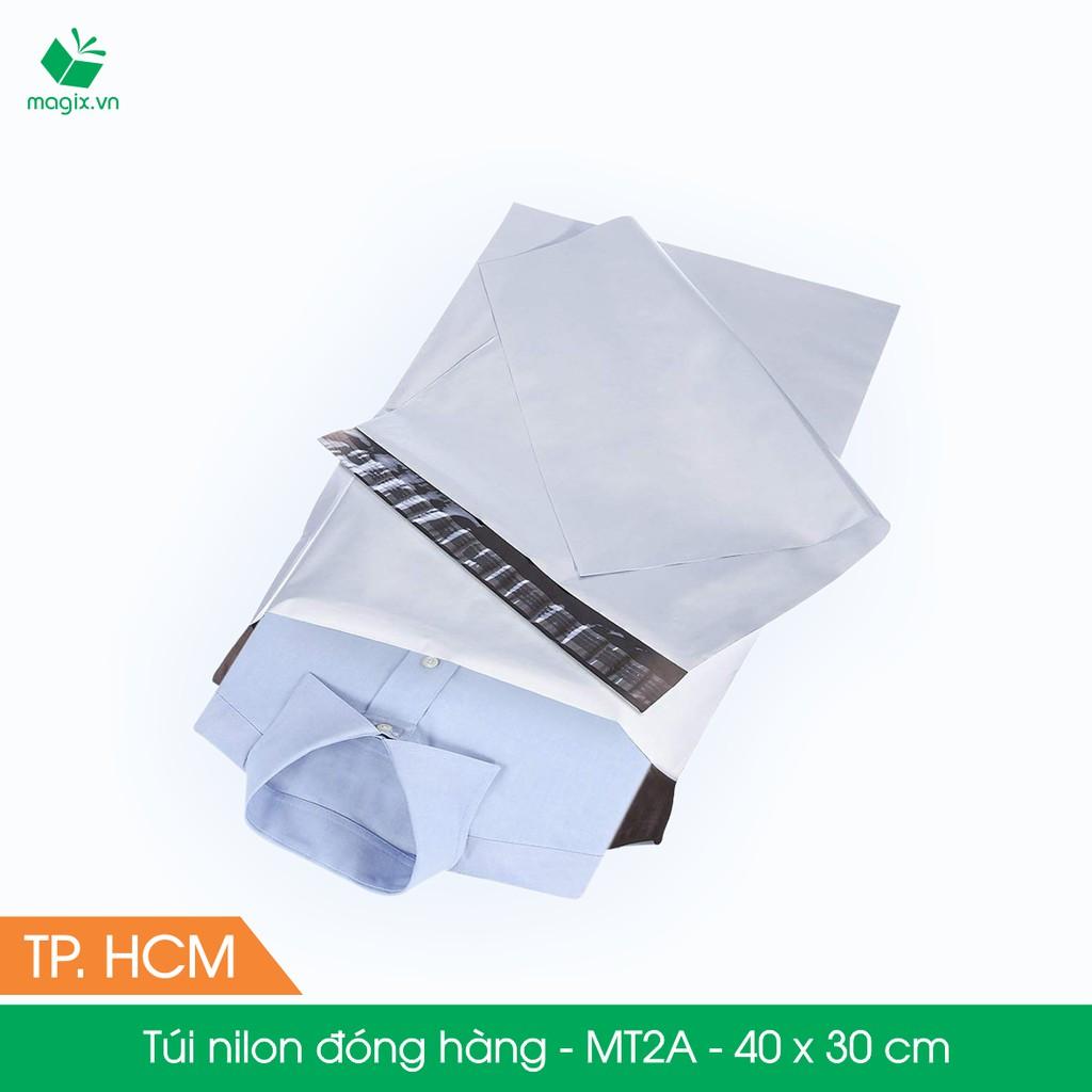 MT2A - 40x30 cm - 200 túi nilon 2 lớp đóng hàng thay thùng hộp carton