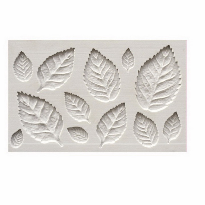 Khuôn silicon làm rau câu 12 lá hoa hồng lớn, nhỏ - Mã số 1089