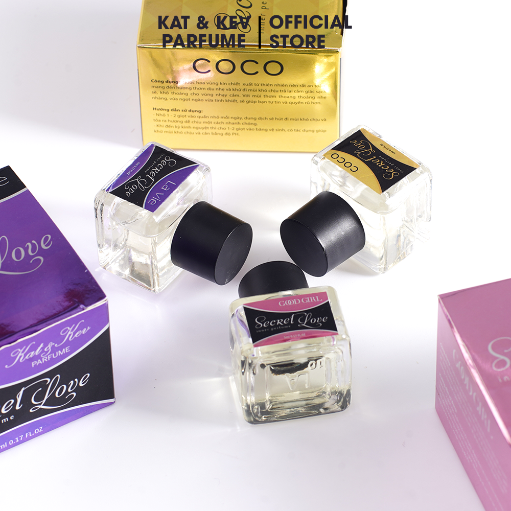 NƯỚC HOA VÙNG KÍN DÀNH CHO PHÁI ĐẸP KAT&KEV SECRET LOVE 5ML_COCO