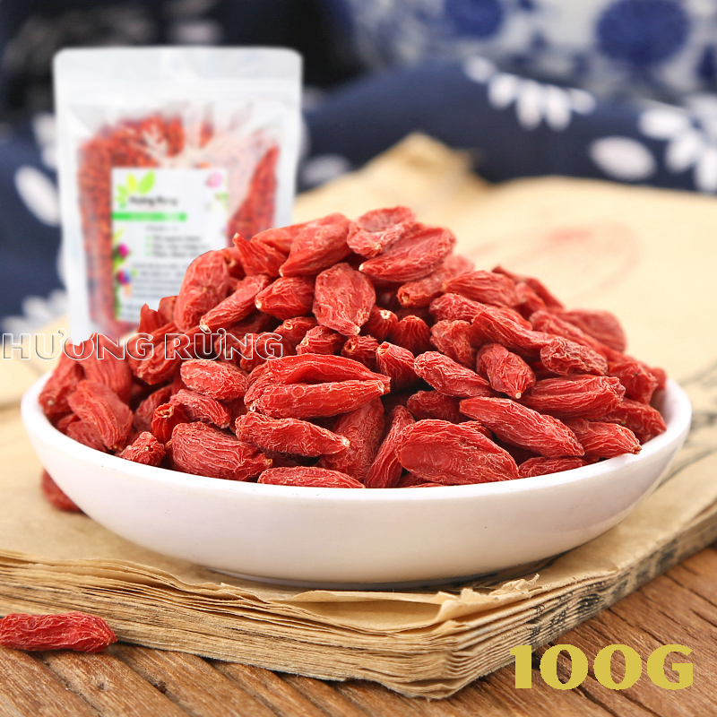 KỶ TỬ, CÂU KỶ TỬ 200g loại tuyển chọn, to đỏ ngọt, sáng mắt, sinh tinh, đẹp da giảm cân