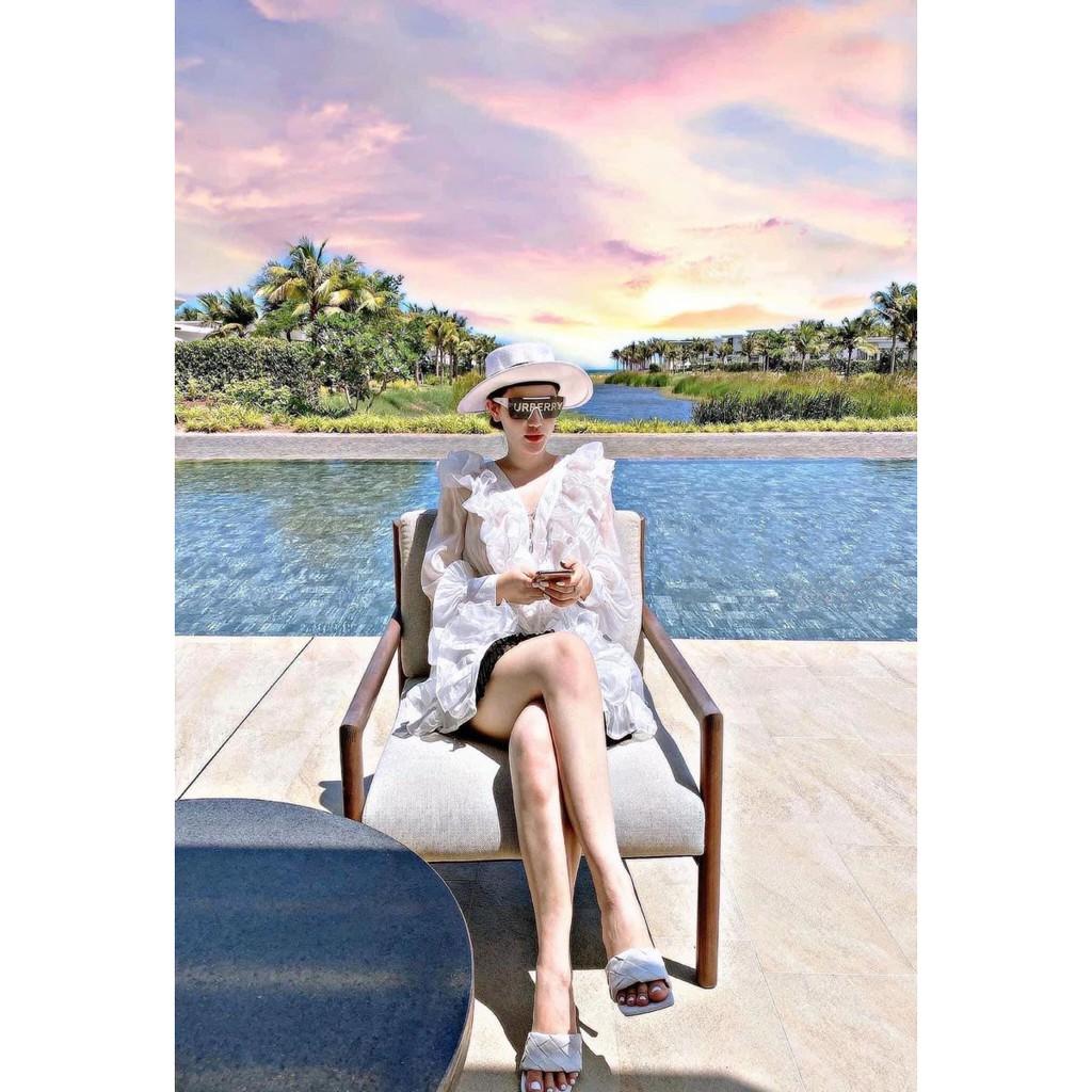 Áo Sơ Mi Thân Bèo Tiểu Thư Chất Voan Tơ Sang Chảnh